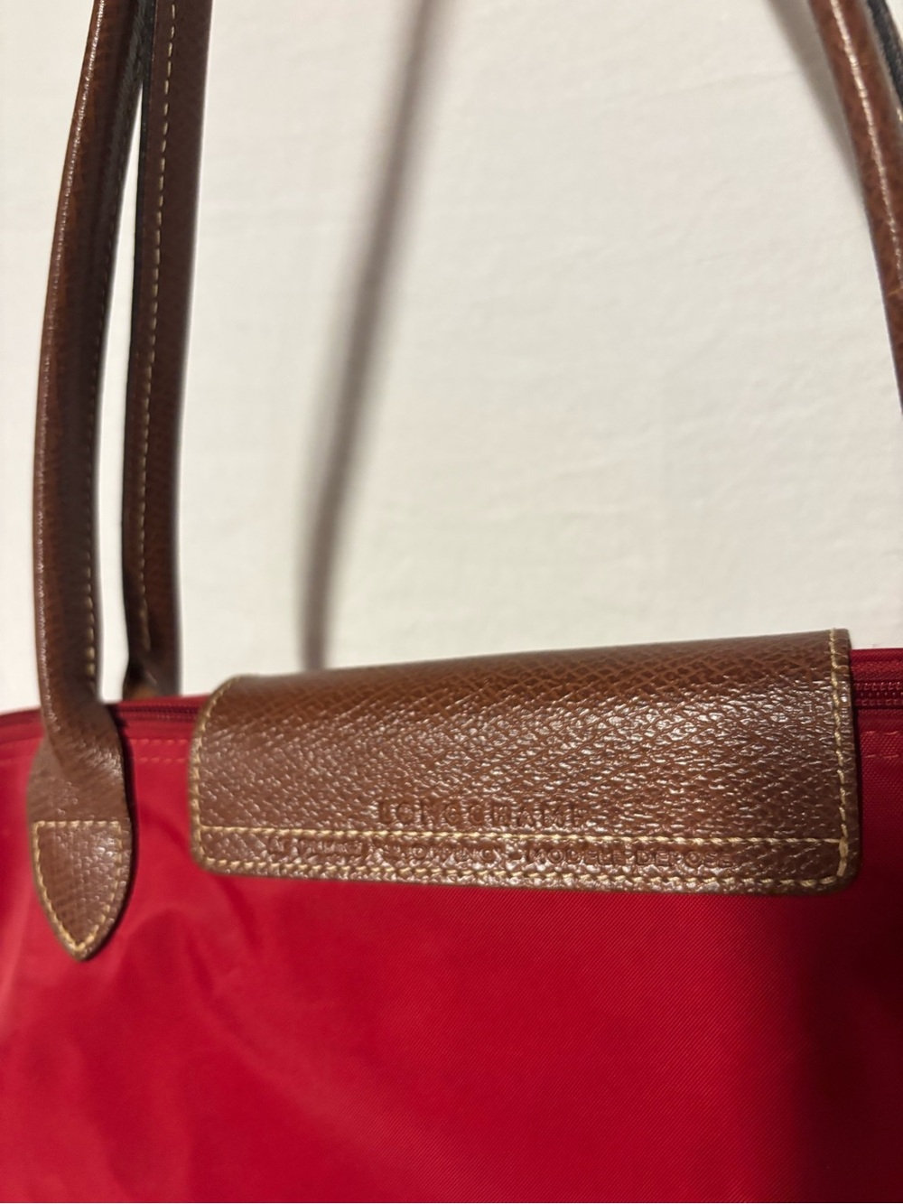 Longchamp LePliage Large Red Tote - Picture 4 of 15